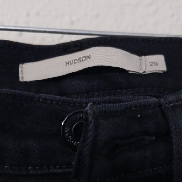 Hudson Jeans Black Straight Leg Denim - Picture 2 of 8
